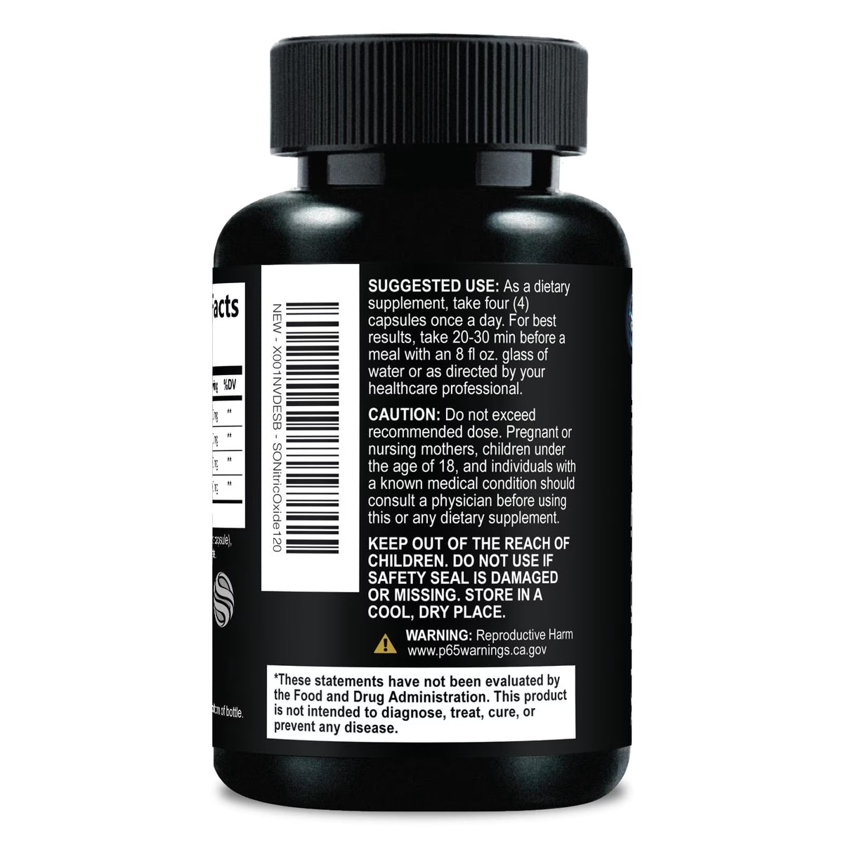 Nitric Oxide Supplement 3000Mg Blend - 3X Strength L-Arginine & L-Citrulline - Complete Pre Workout Nitric Booster - Natural Energy & Muscle Support for Men & Women - Bottled in USA - 120 Capsules